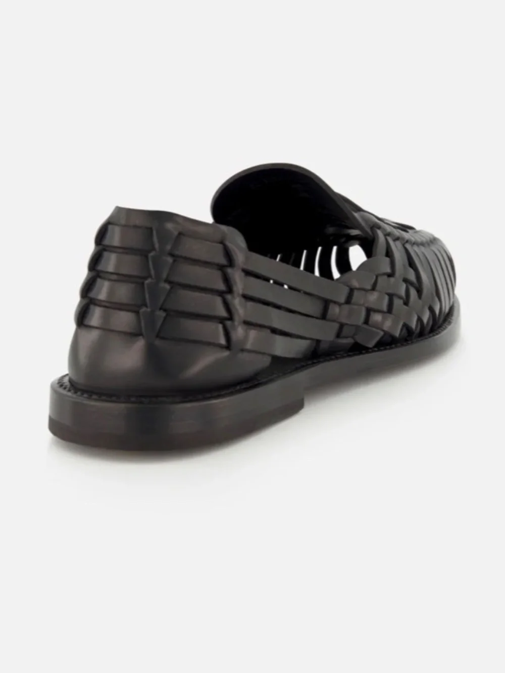 RALPH LAUREN PURPLE LABEL Black Burnished Vacchetta Casual Loafer $665 Sz 12(45)